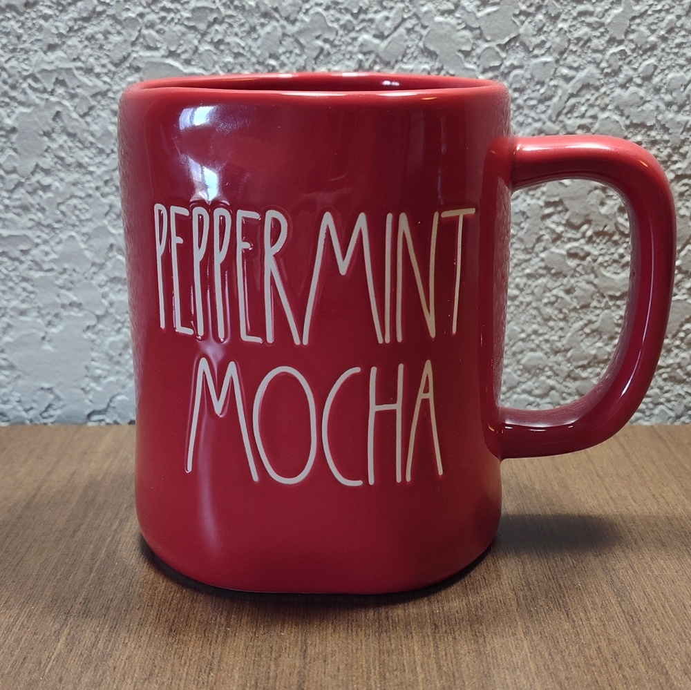 Rae Dunn Red Peppermint Mocha Mug
